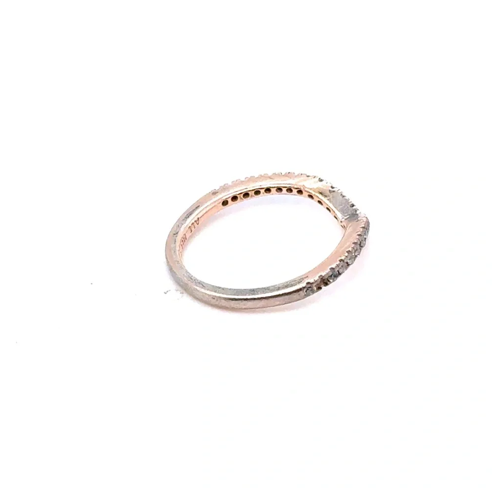 Pandora Rose‎ Gold V-Shape Pavé Band